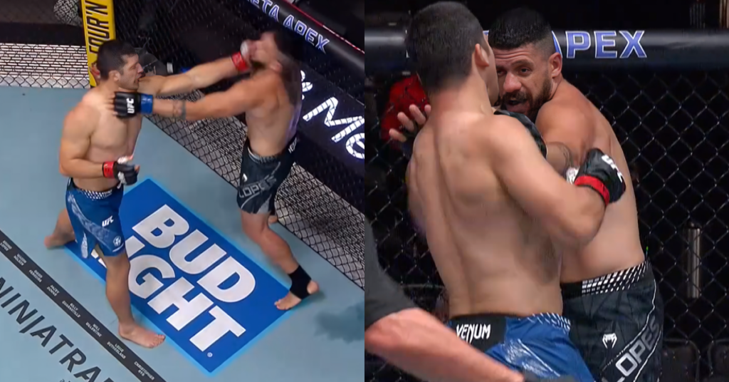 UFC Vegas 120: Diyar Nurgozhay Drops Bruno Lopes Multiple Times Before Brutal Finish